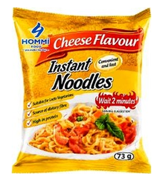 Hommi Cheese Flavour instant noodles 73 g pack