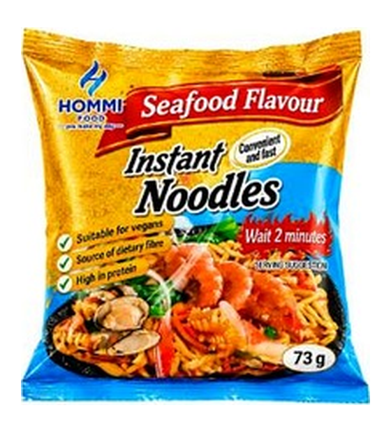 Hommi Seafood Flavour instant noodles 73 g pack
